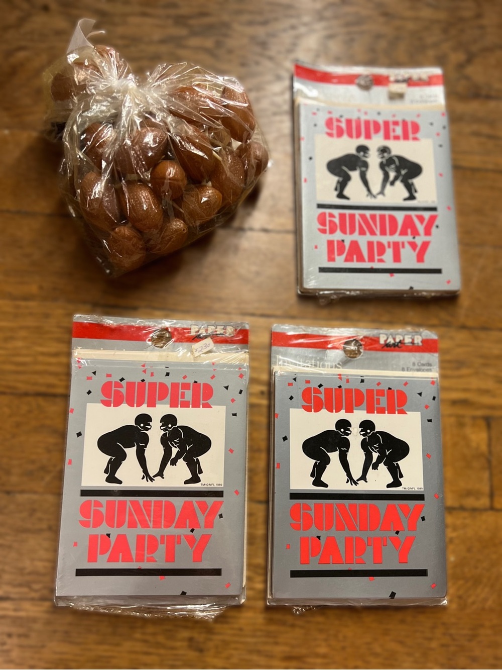 Vintage Super Bowl / Football Party Invitations and Football Picks
